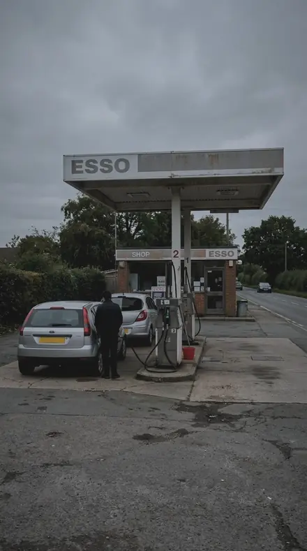 Drop Trail applied to You look out of the cab at the forecourt