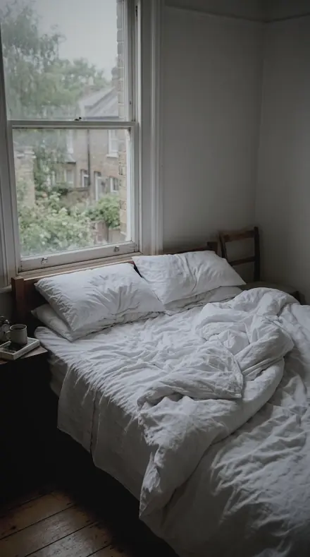 Storm Window applied to You wake to a fogged pane and a cold room