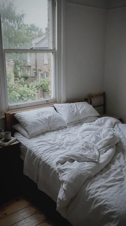 Cab Window applied to You wake to a fogged pane and a cold room