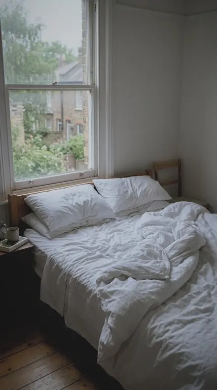 Downpour Glass applied to You wake to a fogged pane and a cold room